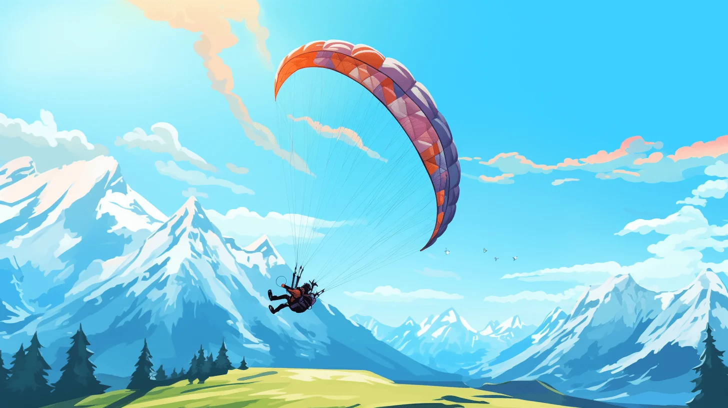 awesome paragliding scenery