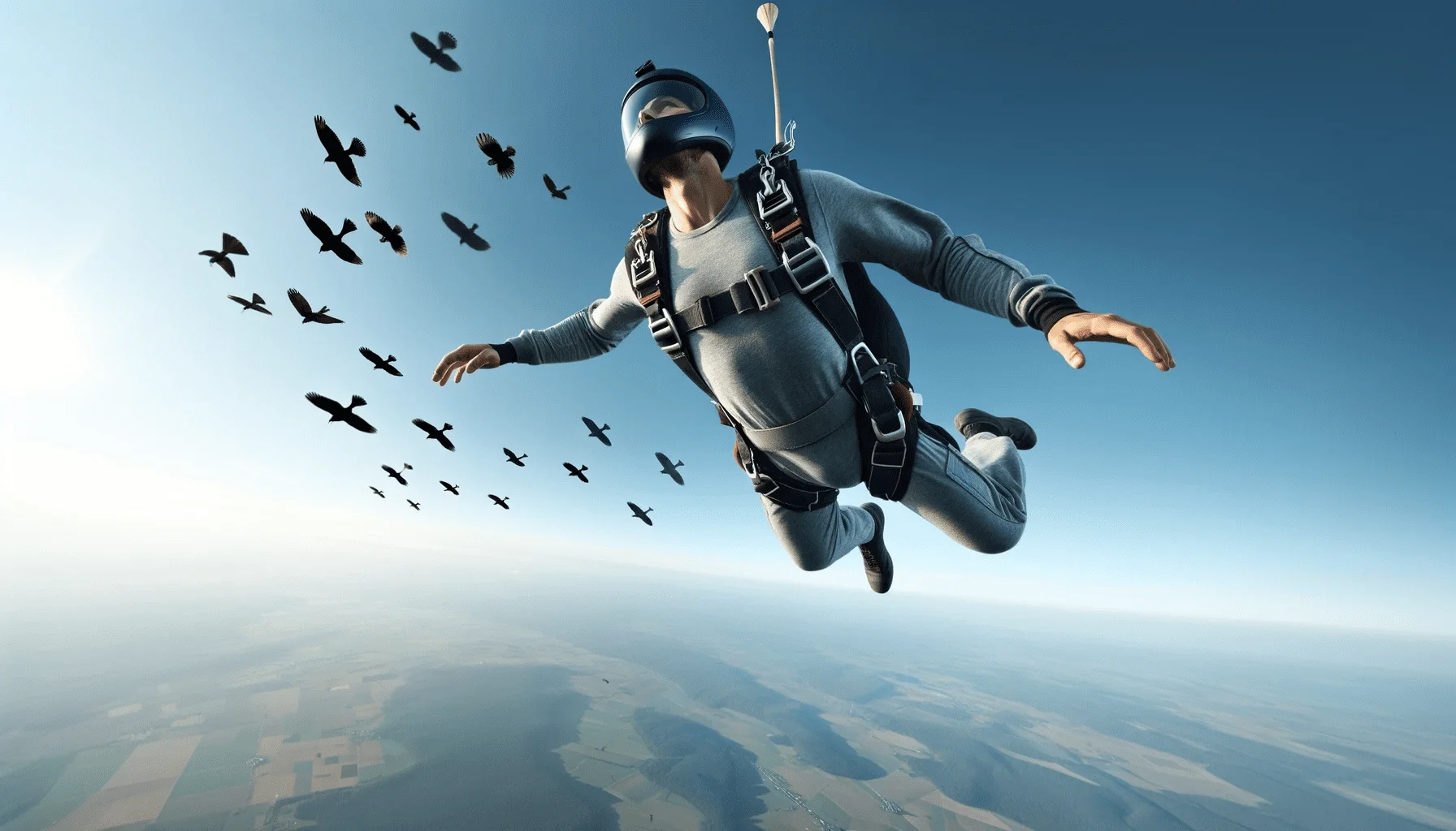 can you hit a bird while skydiving